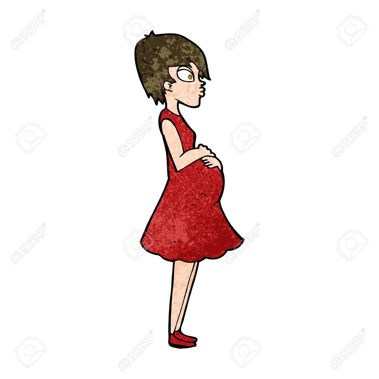 1300x1300 Cartoon Pregnant Woman Royalty Free Cliparts, Vectors, And Stock