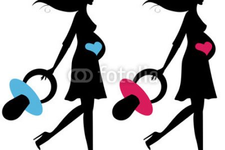 450x300 Cute Pregnant Silhouette Clip Art
