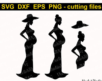 340x270 Pregnant Silhouette Etsy