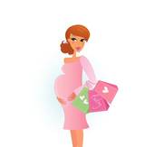 170x163 Clip Art Of Shopping Pregnant Woman K4876668