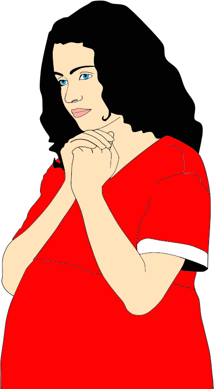 426x775 Free Pregnant Woman Clip Art