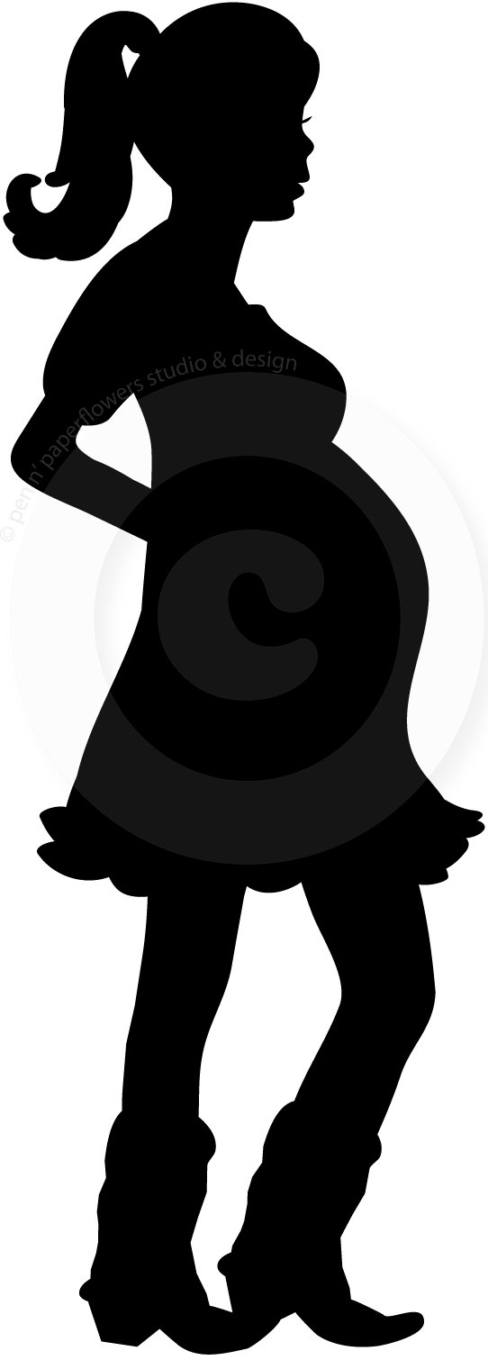 542x1510 Pregnant Woman Silhouette Clip Art