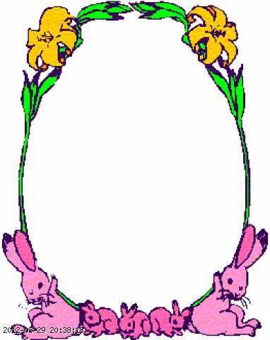 382x480 Bunny Clipart Frame