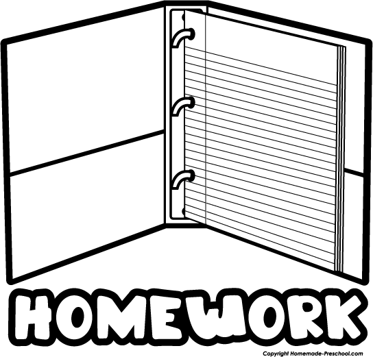 544x521 Homework Clipart Black And White Free Images