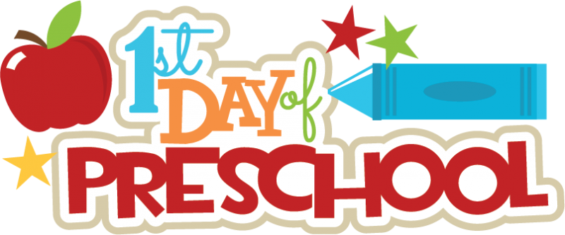800x333 First Day Of Preschool Clipart
