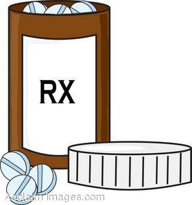 280x300 Clip Art Of Pills In A Prescription Bottle