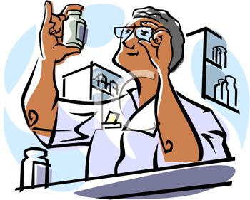 350x281 A Pharmacist Double Checking The Label On A Prescription