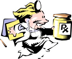 300x246 Nurse Running With A File Folder And A Prescription