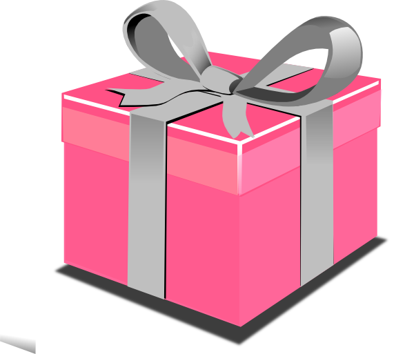 600x513 Pink Present Box Clip Art