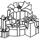 150x150 Christmas Black Amp White Clip Art Fun For Christmas