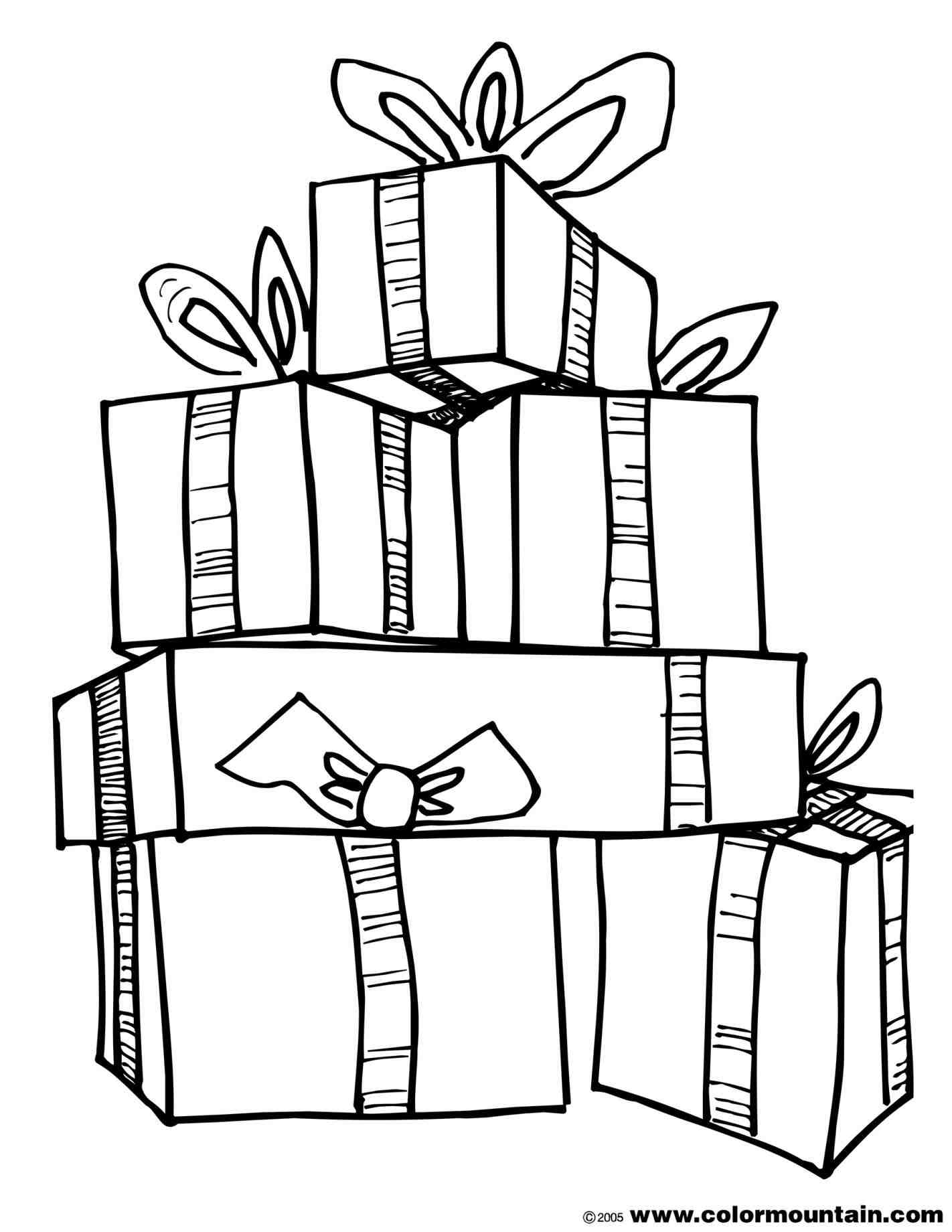 1422x1840 Christmas Presents Clipart Black And White Cheminee.website