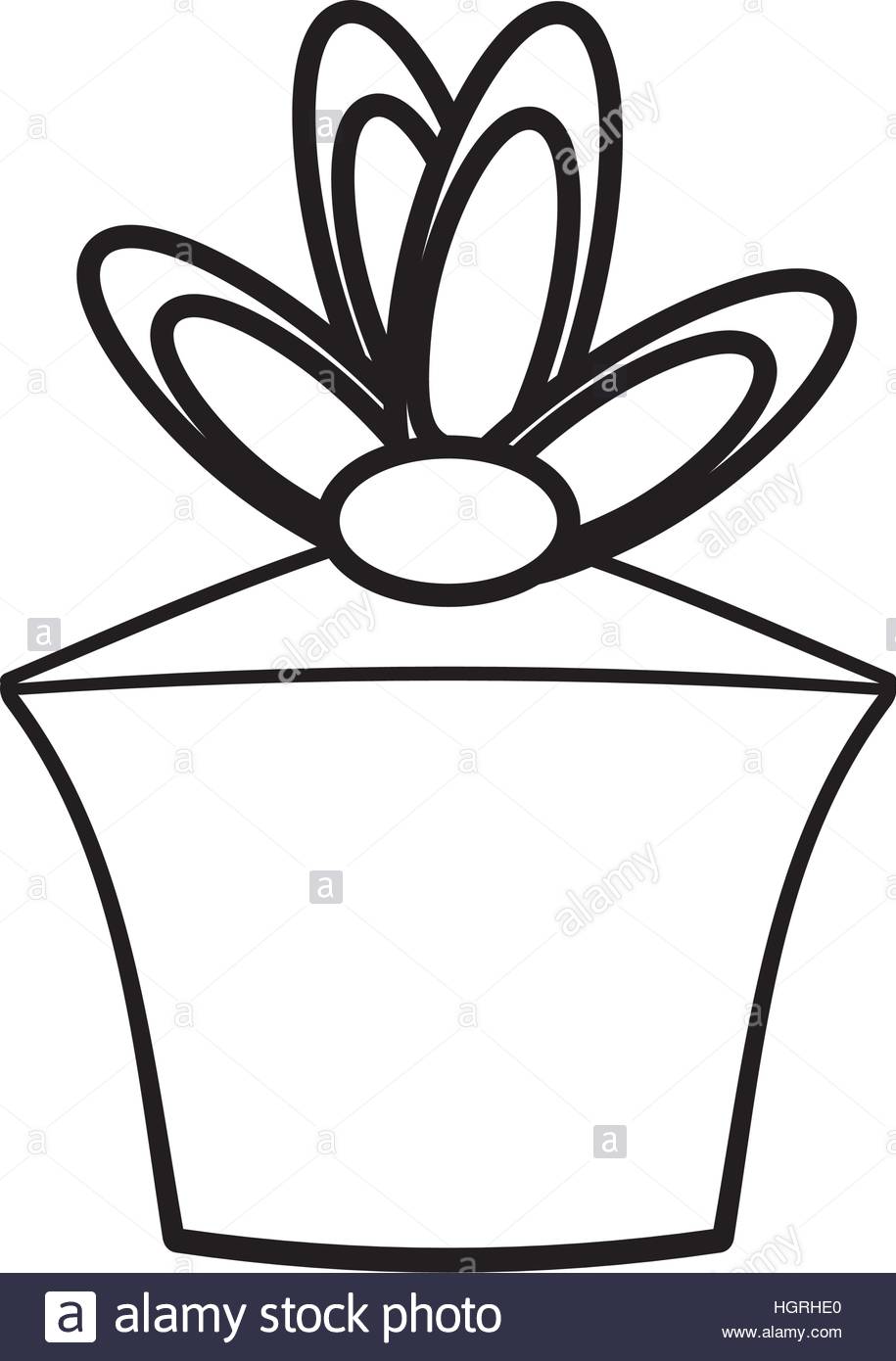 915x1390 Gift Box Birthday Celebration Outline Vector Illustration Eps 10