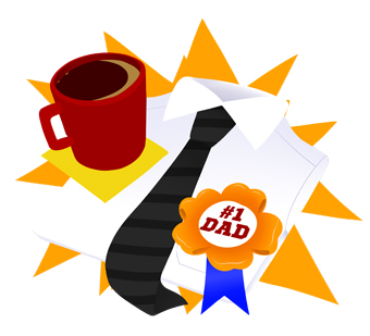 340x309 Fathers Day Presents Clip Art Image