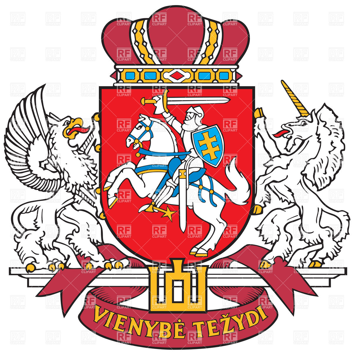 1200x1200 Coat Of Arms Of The President Of Lithuania Royalty Free Vector