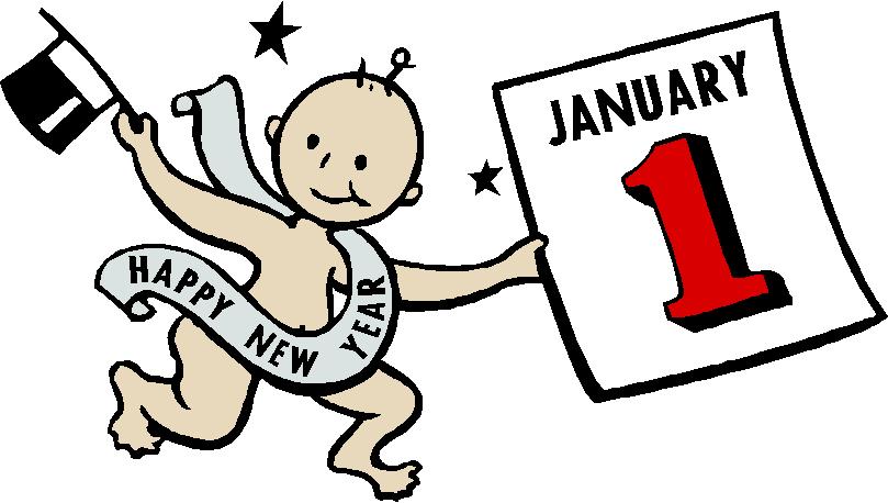 809x458 New Year Baby Clip Art Happy Holidays!