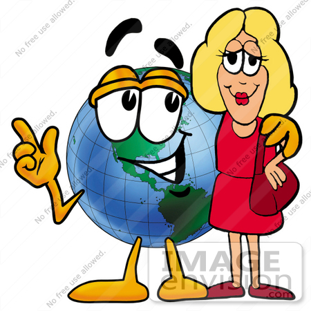 450x450 Cliprt Graphic Of World Globe Cartoon Character Talking