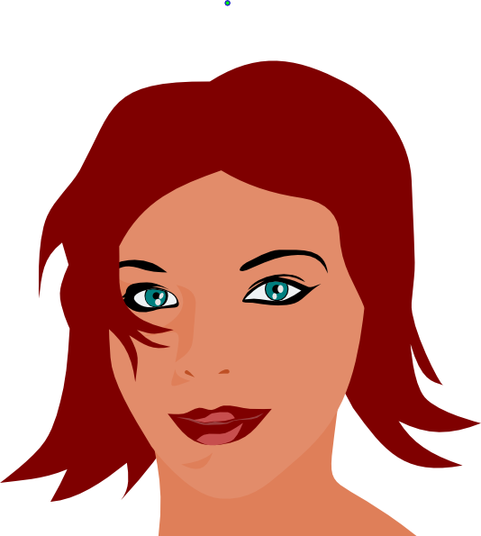 534x595 Pretty Girl Clip Art