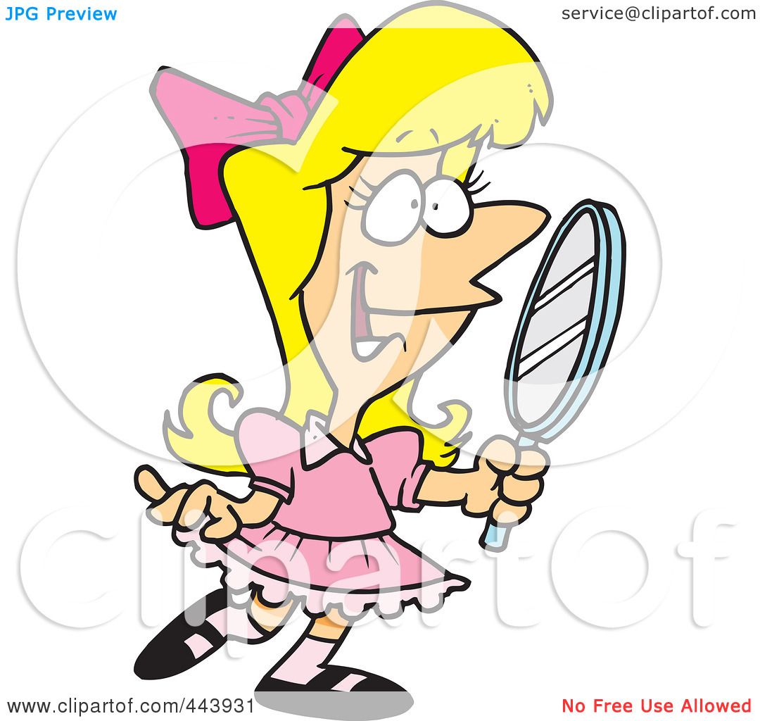 1080x1024 Royalty Free (Rf) Clip Art Illustration Of A Cartoon Pretty Girl