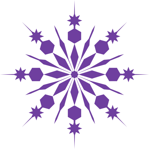 600x600 Snowflake Clip Art Purple Snowflake Clip Art
