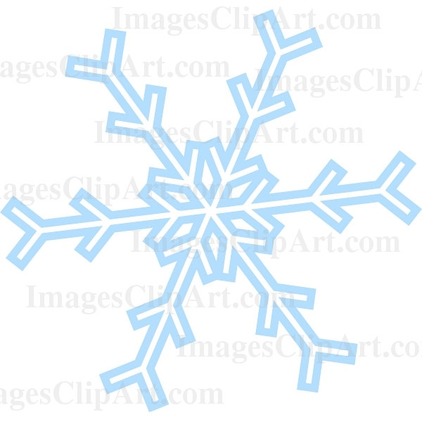600x600 Snowflake Clipart With Transparent Background