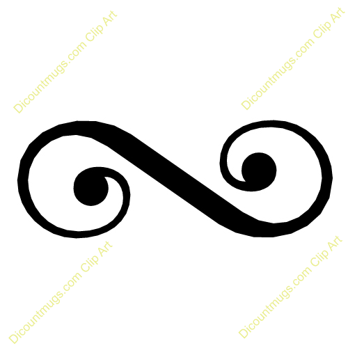 500x500 Line Clipart Swirly Pattern