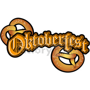 300x300 Royalty Free Oktoberfest Pretzel 387657 Vector Clip Art Image