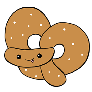 300x300 Comfort Food Pretzel An Adorable Fuzzy Plush To Snurfle And Squeeze!