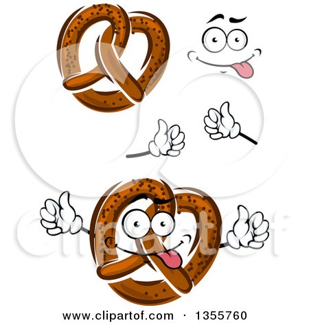 450x470 Royalty Free (Rf) Soft Pretzel Character Clipart, Illustrations