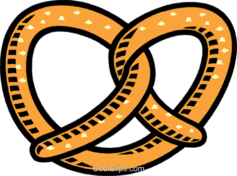 480x356 Pretzel Royalty Free Vector Clip Art Illustration Vc009985