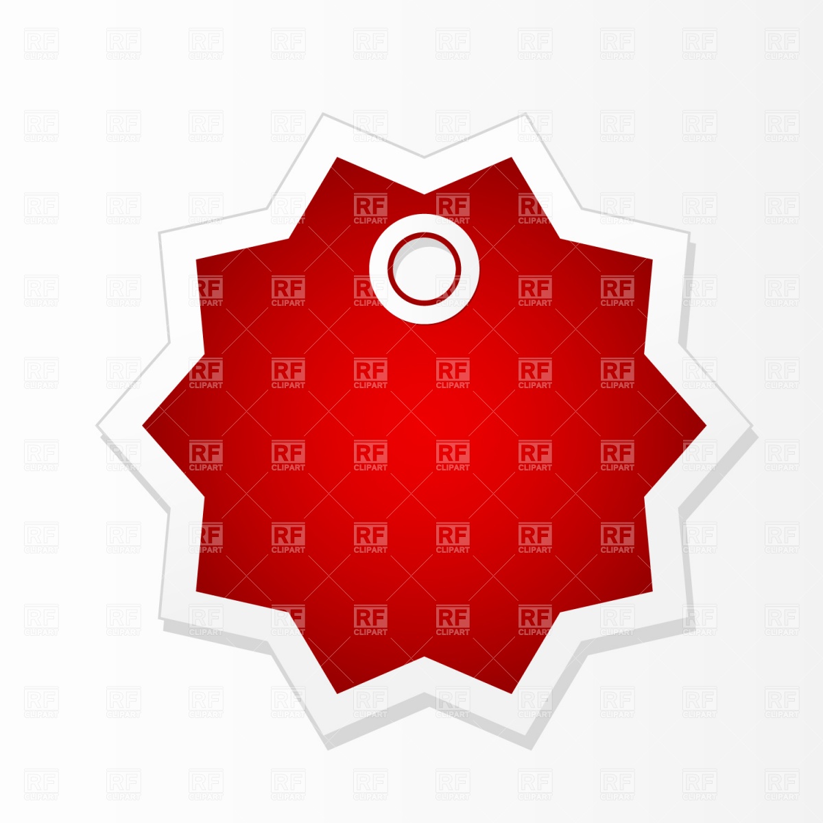 1200x1200 Star Shape Price Tag Royalty Free Vector Clip Art Image