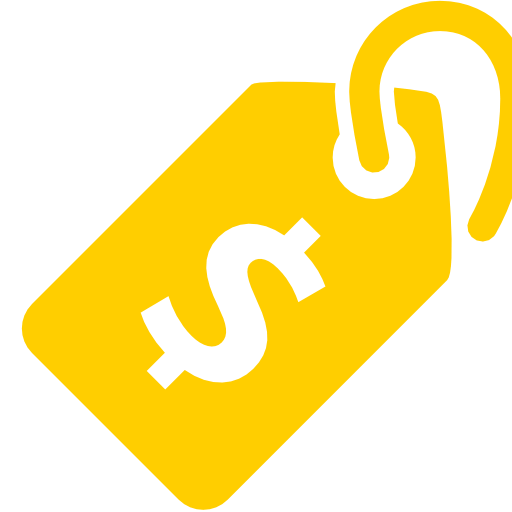 512x512 Free Yellow Price Tag Icon