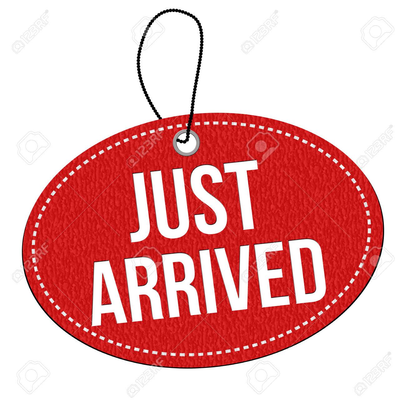 1300x1300 Just Arrived Red Leather Label Or Price Tag On White Background