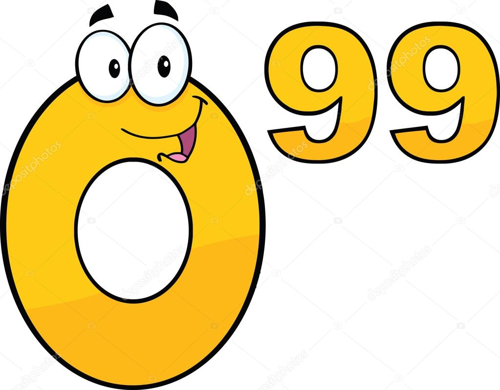 1023x799 Price Tag Number 0.99 Cartoon Character Stock Photo Hittoon