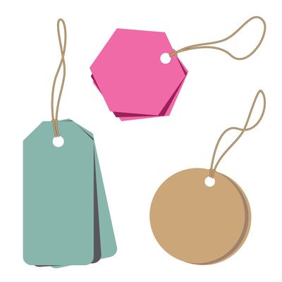 400x400 Vintage Price Tag Clipart