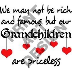 250x250 Grandchildren Are Priceless Print Art Design