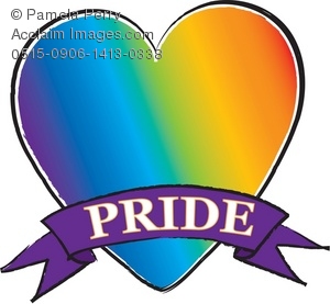 300x277 Art Illustration Of A Rainbow Heart Gay Pride