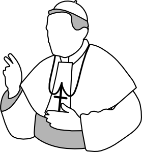 279x299 Priest Pope Clip Art