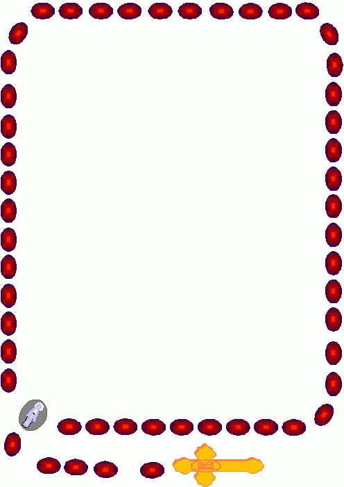 496x702 Rosary Borders Clip Art