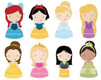 340x270 Princess Clip Art Etsy
