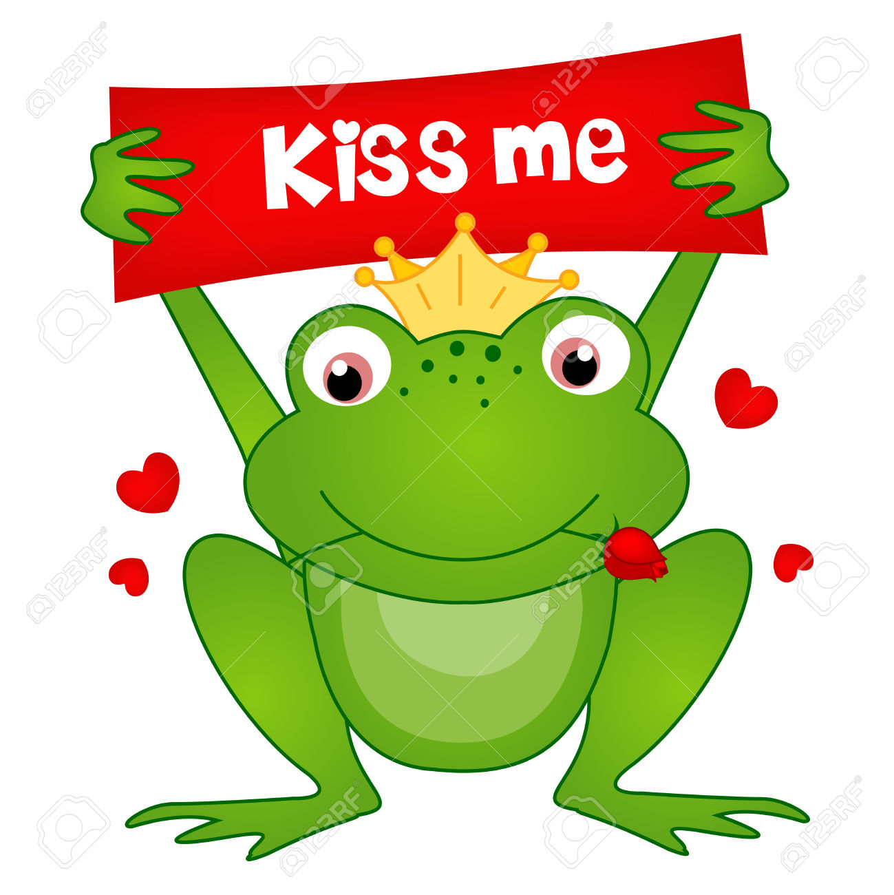 1299x1300 Kisses Clipart Frog Prince