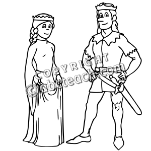 300x300 Princess Black And White Clip Art