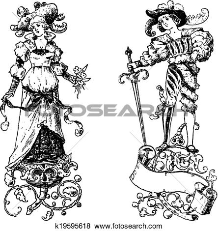 444x470 Princess Clipart Victorian