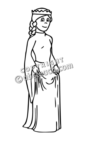 300x480 Black Princess Clipart