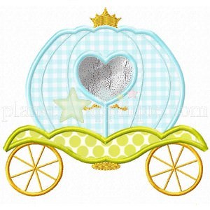 300x300 Princess Carriage Applique