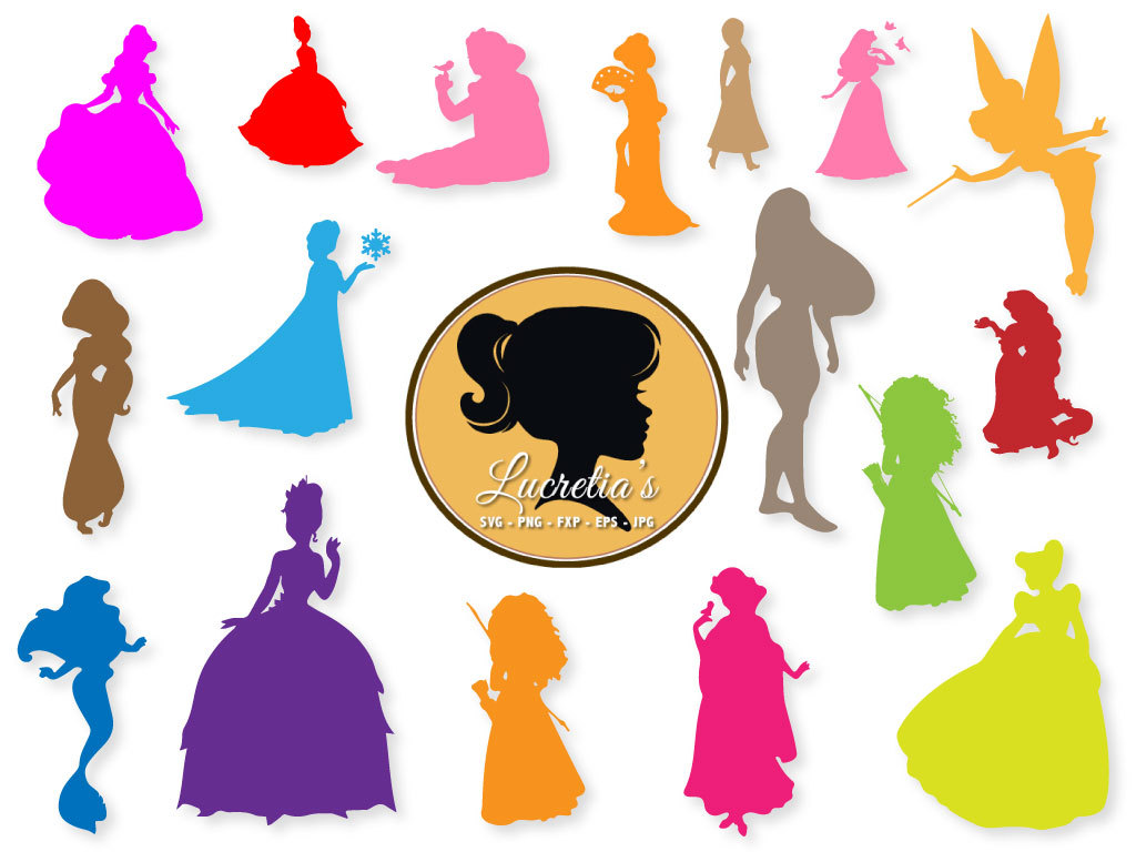 1024x768 Logo Clipart Disney Princess