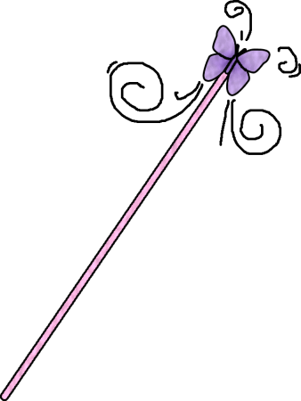 338x450 Princess Wand Clipart