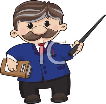 350x343 Professor With A Mustache Holding A Pointer