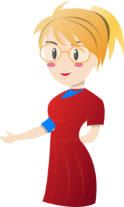 180x299 Blonde Clipart Lady Principal