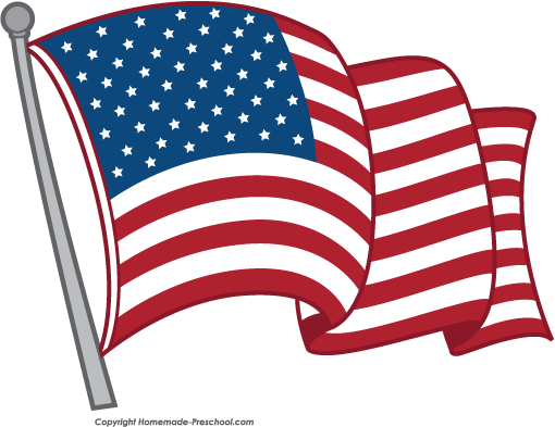 510x393 Drawn American Flag United States Flag