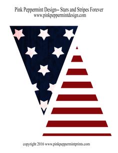 236x305 Free Printable American Flag Bunting
